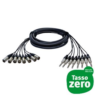 Alva T8X8PRO2 Multicore 2mt. 8 Jack TRS M - 8 XLR M